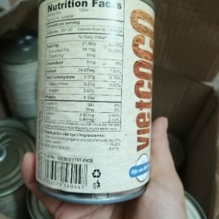 Nước cốt dừa hữu cơ Vietcoco 400ml (HSD 2021)