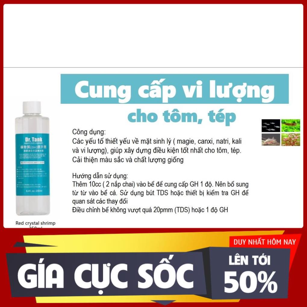 Dr.Tank GH Increaser cung cấp vi lượng cho tép - SUN AQUARIUM
