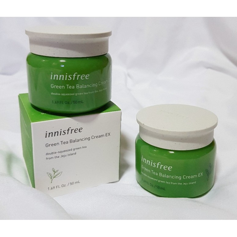 Innisfree Green Tea Balancing Cream EX 50ml [sunflower1968] // Sản xuất tại Hàn Quốc, kem chống lão hóa chống nhăn