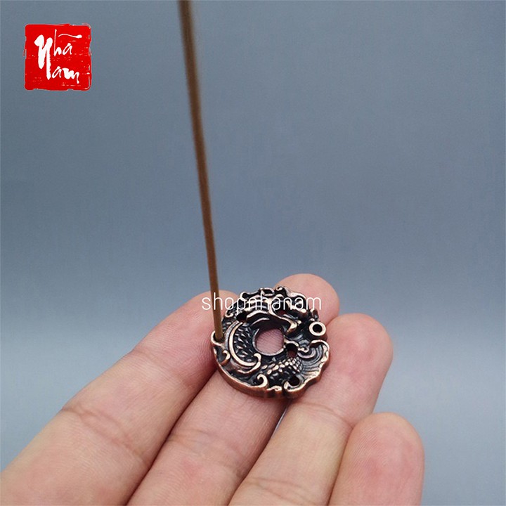Đế cắm nhang vòng, đặt hương cây hình rồng thắp hương để lư trầm phụ kiện thác khói
