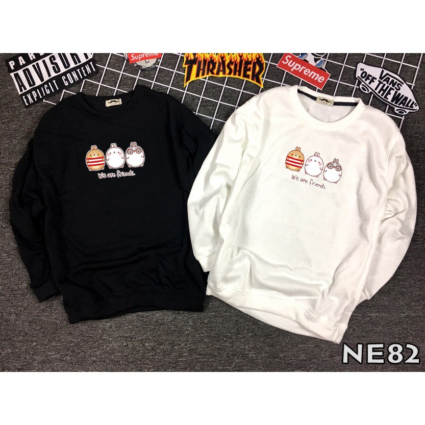 [Có VIDEO + ẢNH THẬT] Áo sweater - Áo nỉ bông tay dài UNISEX NE82
