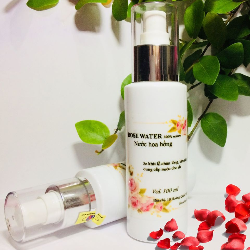 Nước hoa hồng Rose Water - Viện Hàn Lâm - Chiết xuất 100% từ các cánh hoa hồng