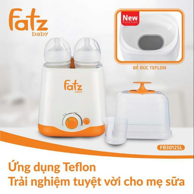 Máy Hâm Sữa Hai Bình Cổ Rộng Thế Hệ Mới Fatz Baby FB3012SL