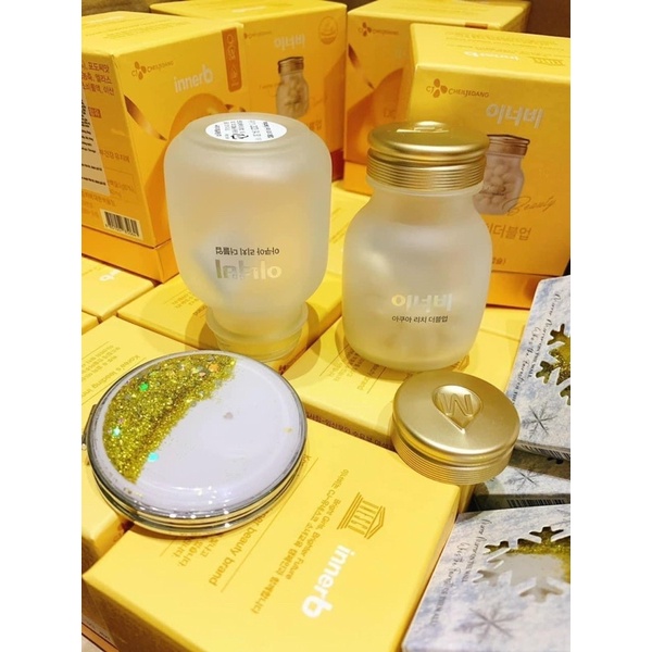 Viên uống cấp nước Inner Aqua Rich 70v tặng gương trang điểm siêu xinh