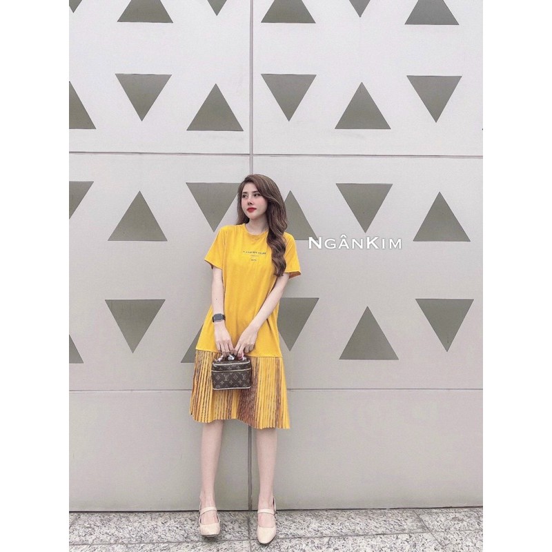 Váy cotton suông ly dập | BigBuy360 - bigbuy360.vn