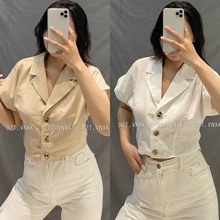 Áo Croptop Linen HOBBS