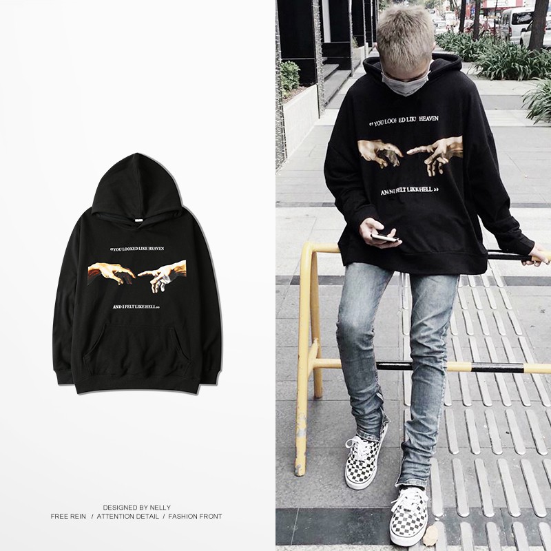 [NY3202] Áo hoodie lót lông in hình "Bàn Tay" áo nỉ (NELLY)