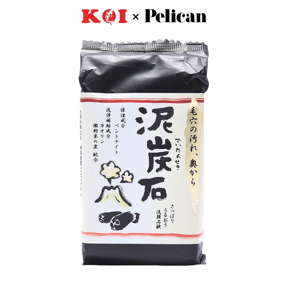 Xà phòng rửa mặt Pelican chiết xuất than và bùn 100g