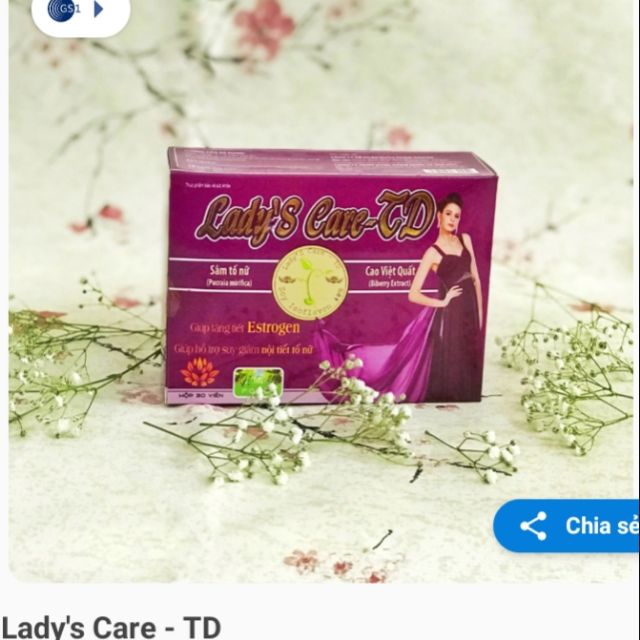 Viên uống giúp tăng nội tiết, phòng và hỗ trợ suy giảm nội tiết tố nữ _ Ladys Care_ TD