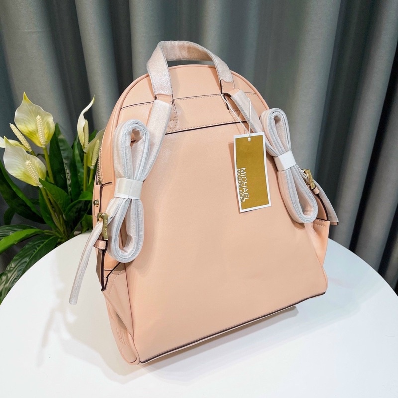 - Balô form vuông vừa laptop siêu  MK Rhea backpack--hồng pastel sang trọng