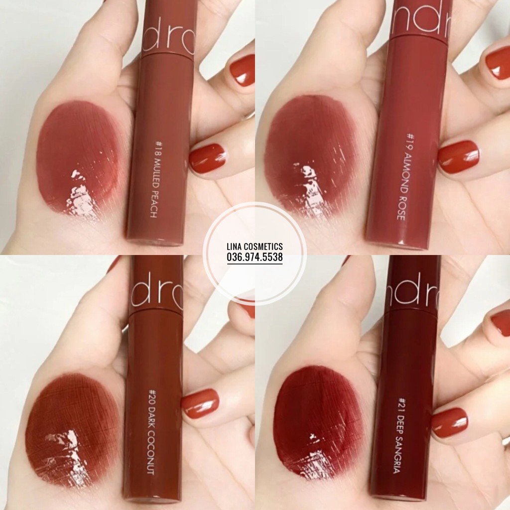 Son Tint Bóng Romand Juicy Lasting Tint (4 màu mới nhất Hè 2021)