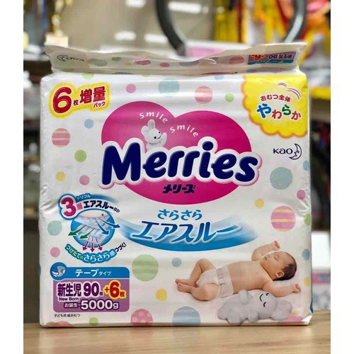 [Hà Nội]Bỉm Merries Dán/Quần Nội Địa Nhật Tiêu Chuẩn (Date Mới) NB96/S88/M68/L58 Quần M64/L50/XL44/XXL28