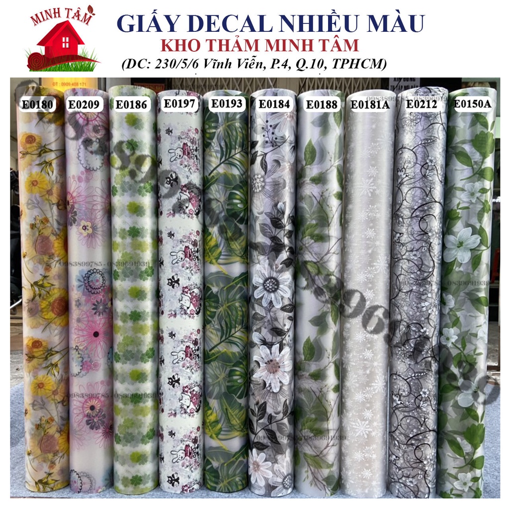 Giấy dán cửa kính - Decal dán cửa kính trang trí
