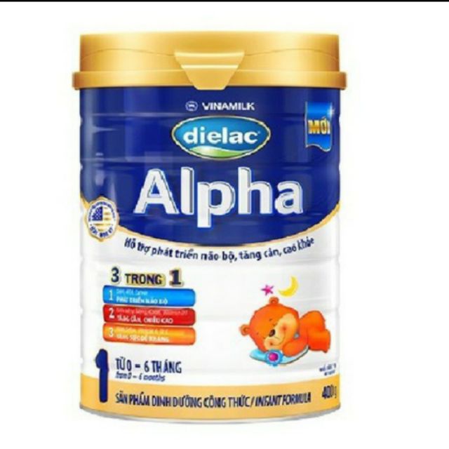 VINAMILK Sữa bột Dielac Alpha 1 hộp 400g-900g