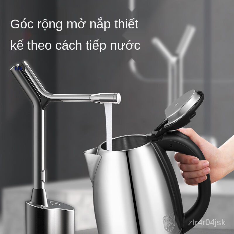 Bán Cầu Ấm Đun Nước304Thép Không Gỉ Tùy Chọn Ấm Điện Đun Nước Gia Đình Tự Động Tắt Nguồn Nhiệt Ấm Trà Ấm Đun Nước