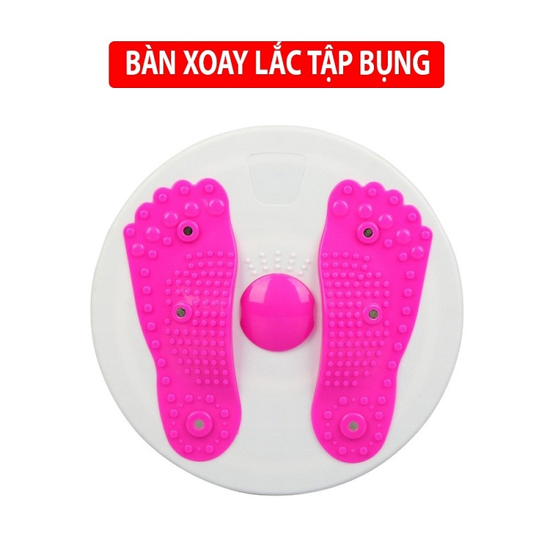 Đĩa Xoay Eo Massage Hình Bàn Chân, Bàn Xoay Lắc Tập Thể Thao Giảm Mỡ Bụng