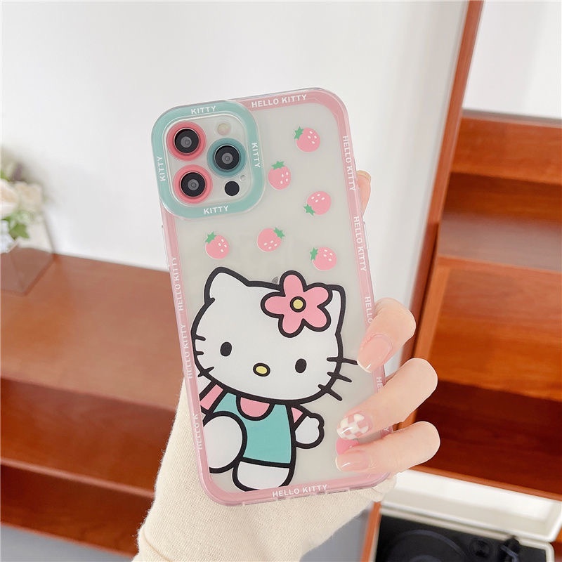 Ốp Điện Thoại TPU Mềm Chống Sốc Hình HELLO KITTY Cho IPhone 12 PRO 12Promax mini 11 PRO 11PROMAX 13 PRO 13PROMAX Xs Max XR 7 8 Plus