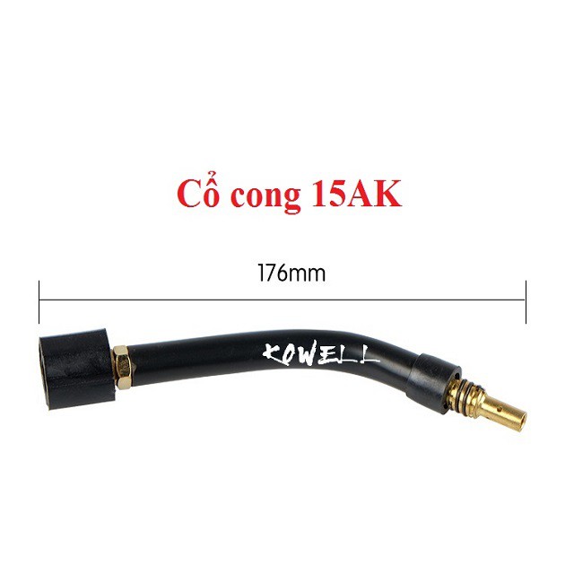 Cổ cong mỏ hàn mig 15ak - 200A - 24Kd-25AK-36KD-350-501D Phụ kiện máy hàn