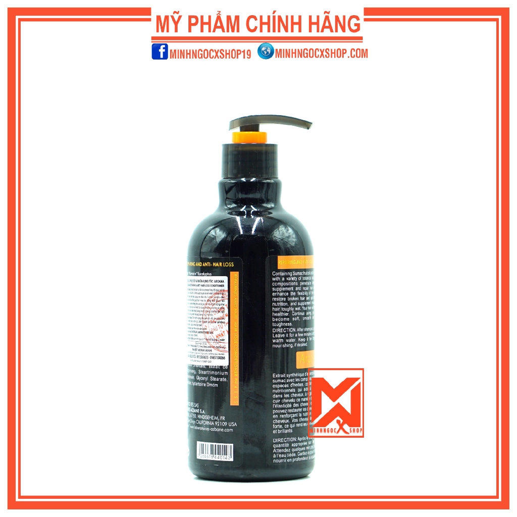 Argana Lẻ Dầu Gội Hoặc Dầu Xả Argana Phục Hồi Và Ngăn Rụng Tóc 500ML