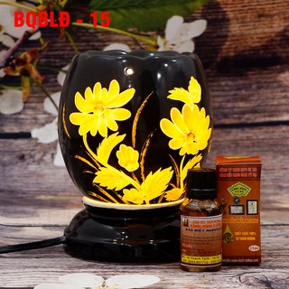 Combo đèn xông tinh dầu và 1 tinh dầu Trầm Hương 15ml