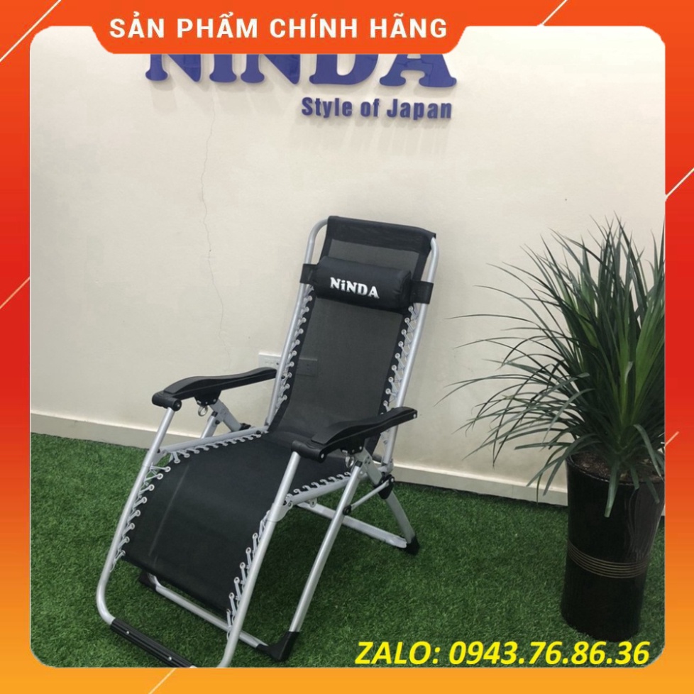 Ghế Xếp Thư Giãn NINDA G830 - Khung Thép Sơn Tĩnh Điện - BH 2 Năm