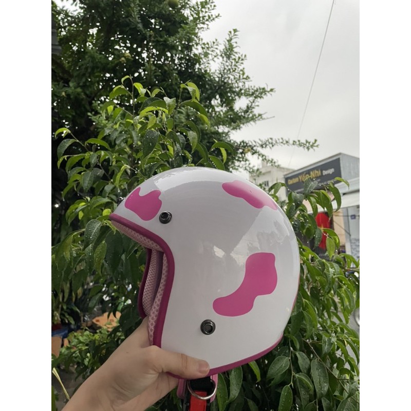 NÓN BÒ SỮA HỒNG KÈM LÓT HỒNG SIÊU CƯNG