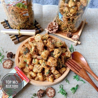 TỐP MỠ THỊT LIỀN DA HEO GIÒN SỐT MẮM HÀNH 250gr