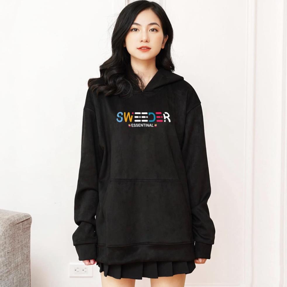 Áo Hoodie/Sweater mẫu Sweeder Essentinal- áo nỉ đen trắng (N15)