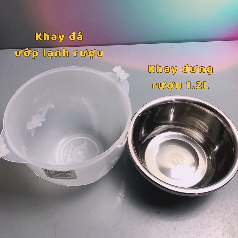 Máy rót rượu tự động MEKAZO COOL ,Bình rót rượu tự động dung tích 1,2l có ướp lạnh, Bảo Hành 3 Tháng