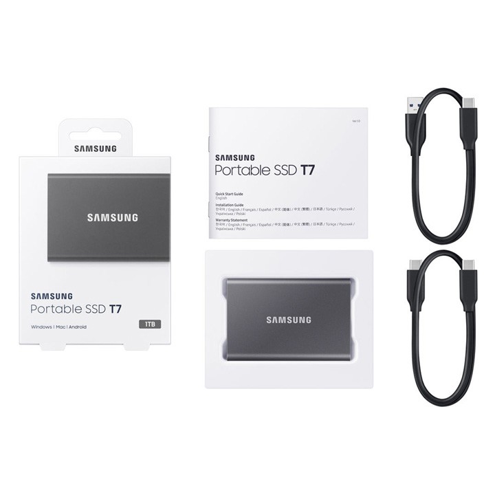 Ổ cứng SSD di động USB3.2 Samsung T7 500GB - bảo hành 3 năm - SD108