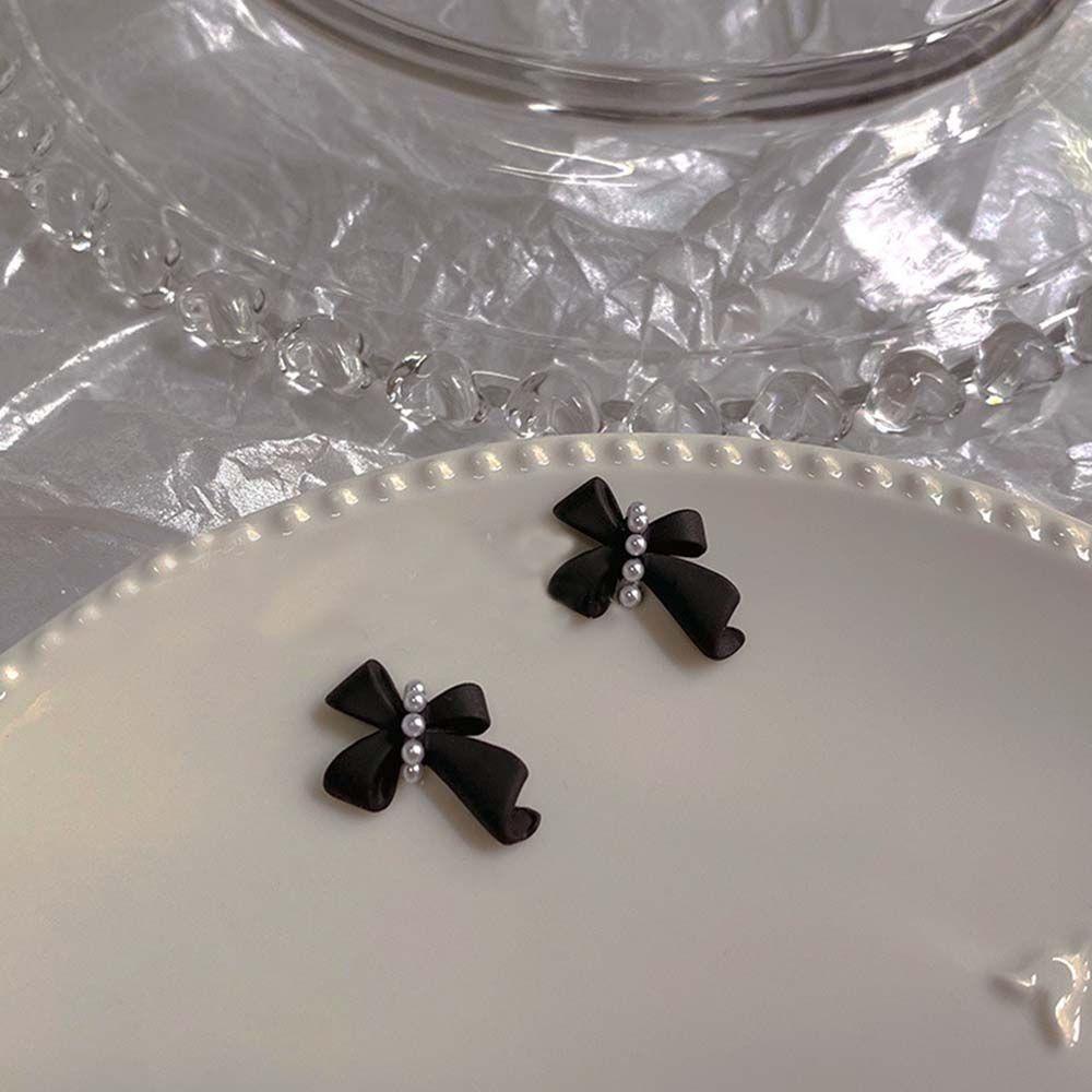 Phụ Kiện Nơ Ruy Băng Dễ Thương Bằng Nhựa Resin Trang Trí Móng Tay Nghệ Thuật DIY