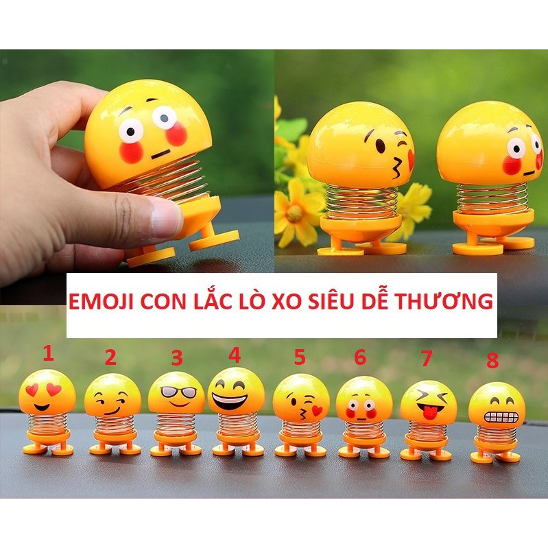 Thú nhún Emoi con lắc lò xo giao ngẫu nhiên