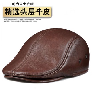 Nón beret Da Thời Trang Thu Đông Cho Nam Trung Niên