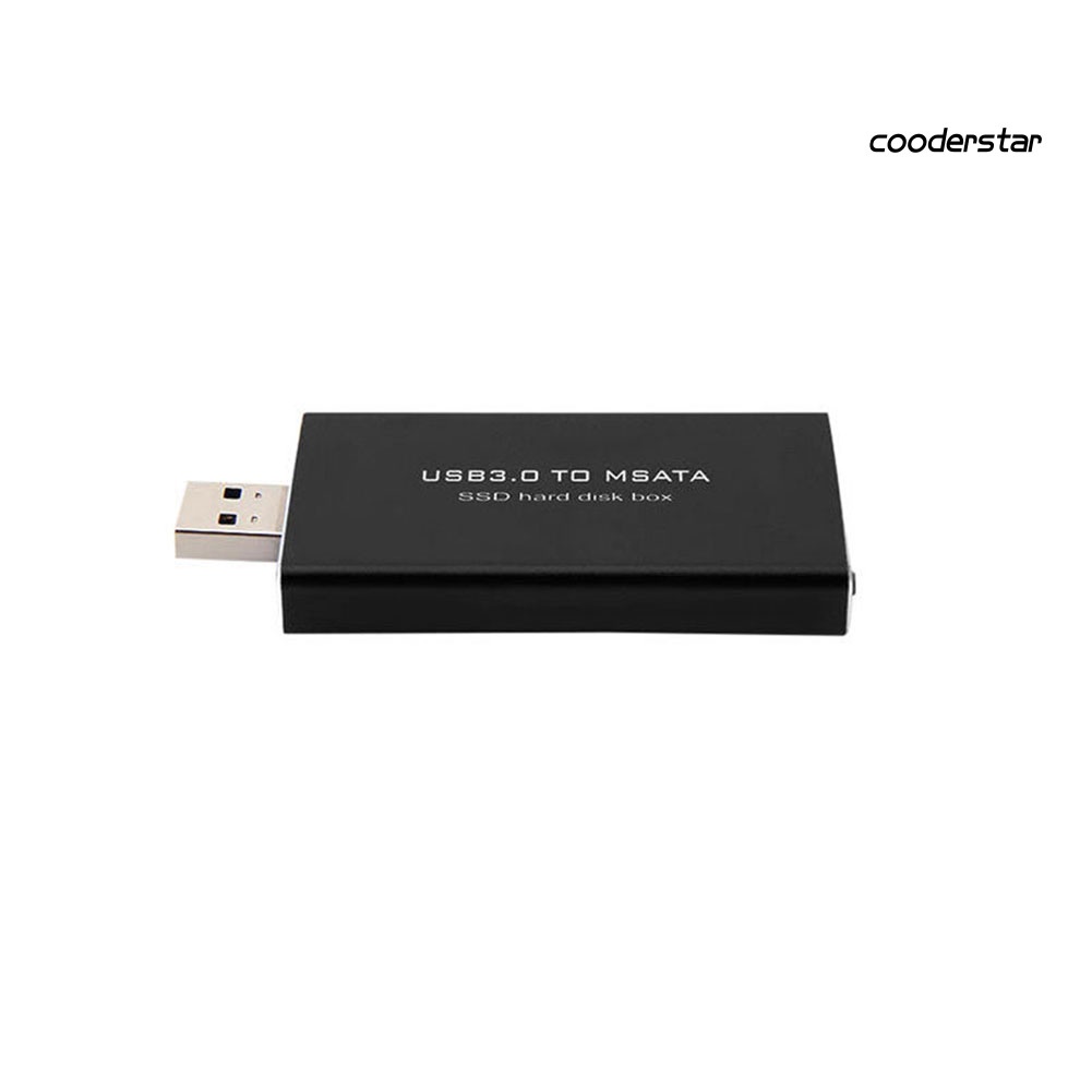 COOD-st USB 3.0 to mSATA SSD Hard Disk Box Converter Adapter Enclosure External Case