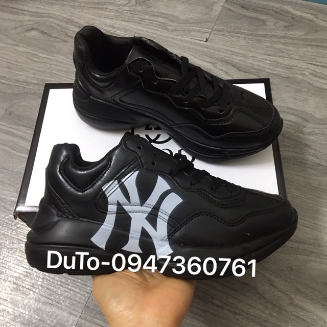 [TẶNG HỘP+SẴN HÀNG] Giày thể thao 𝐆𝐮𝐜𝐜𝐢 G.C NY full đen chữ to