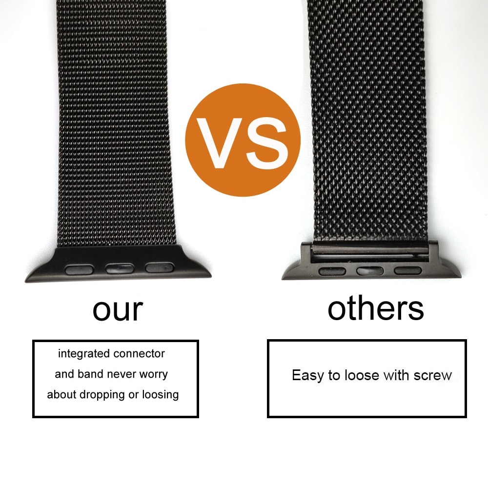 Dây Đeo Bằng Thép Không Gỉ Cho Đồng Hồ Thông Minh Apple Watch Iwatch Series 5 6 Se 44mm 40mm 42mm 38mm