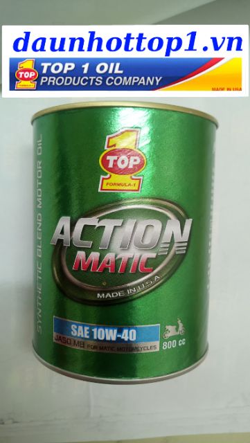 Nhớt TOP 1 Action Matic 10W-40 MB 0,8L XE GA