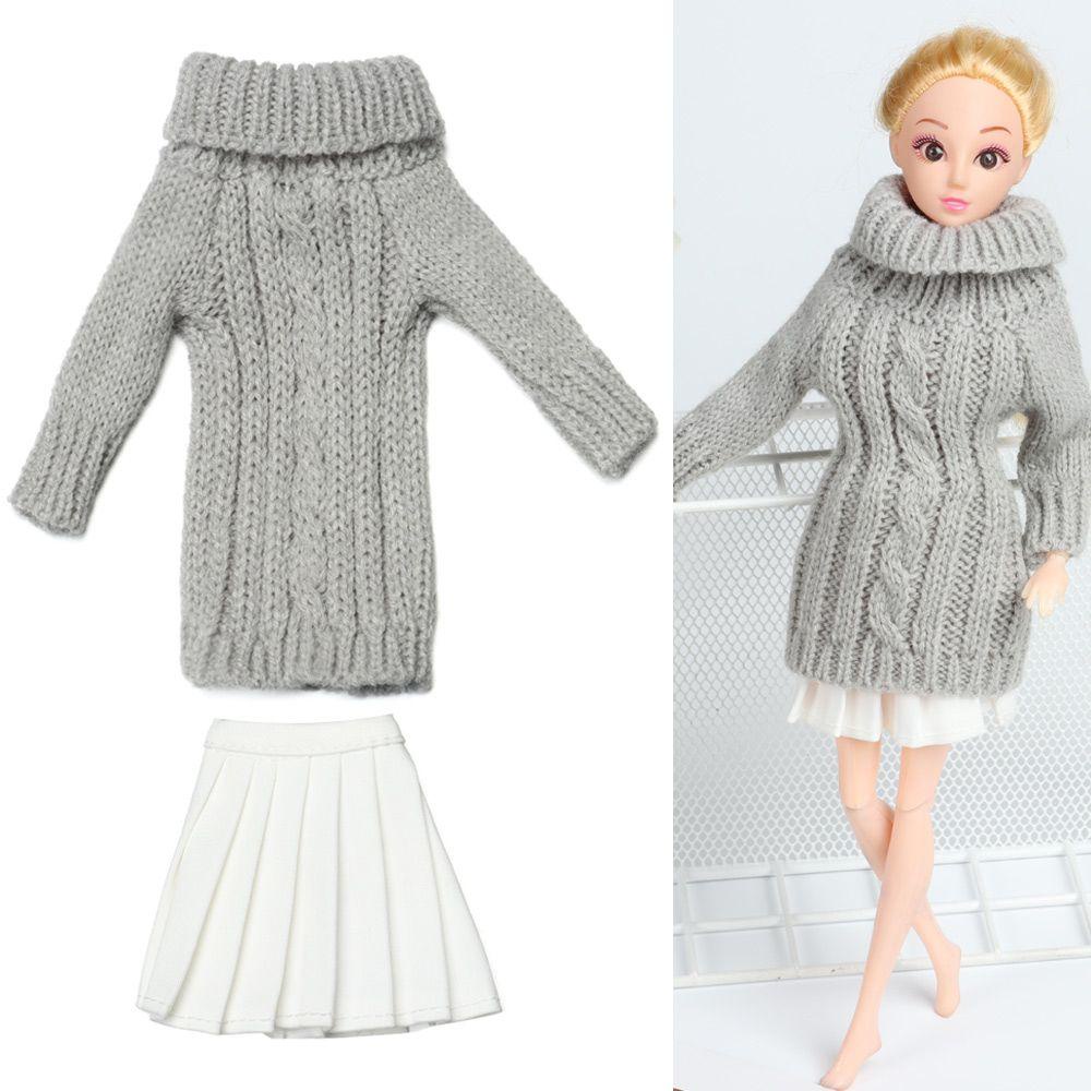 1 Bộ Áo Sweater Dệt Kim Mini Nhiều Màu Sắc Dùng Làm Quà Tặng Cho Búp Bê