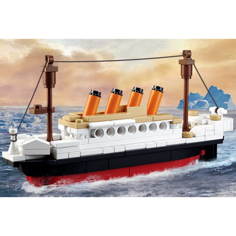 Bộ Đồ Chơi Lắp Ghép 194 Mảnh Mô Hình Tàu Titanic 0576 Thú Vị