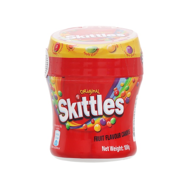 KẸO TRÁI CÂY SKITTLES ORIGINAL LỌ 100G