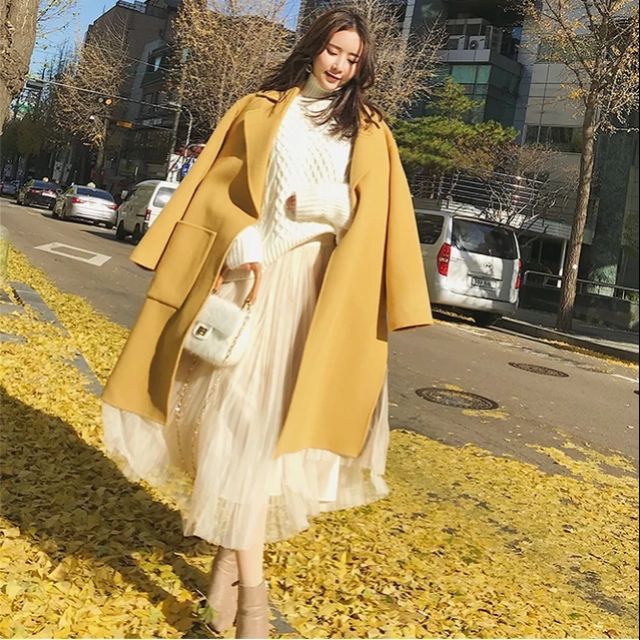 [ORDER] Áo khoác choàng dạ ulzzang kèm ảnh thật (4 ảnh cuối khách mặc)
