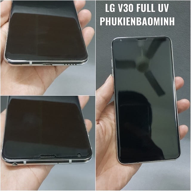 Dán cường lực UV full keo trong suốt LG V30