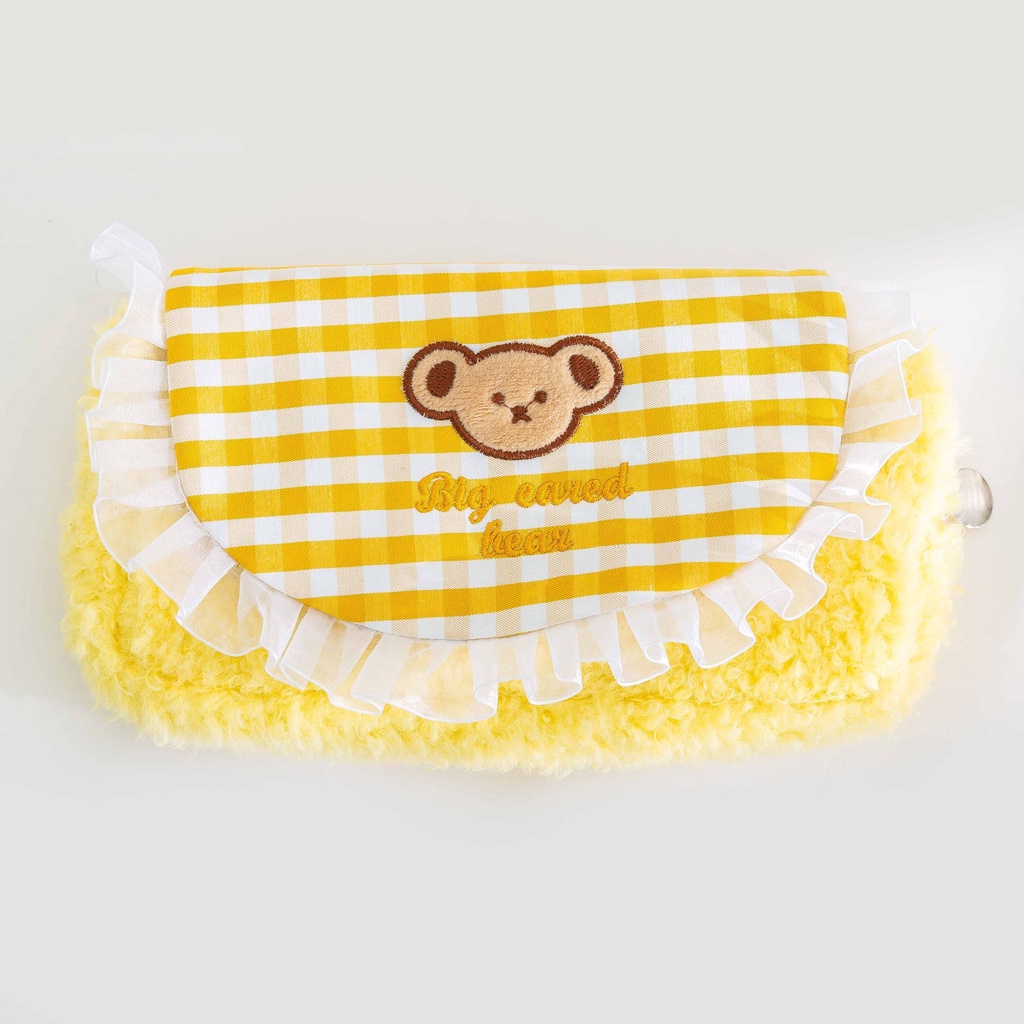 Túi Đựng Bút Đa Năng Hình Gấu Bông Dễ Thương