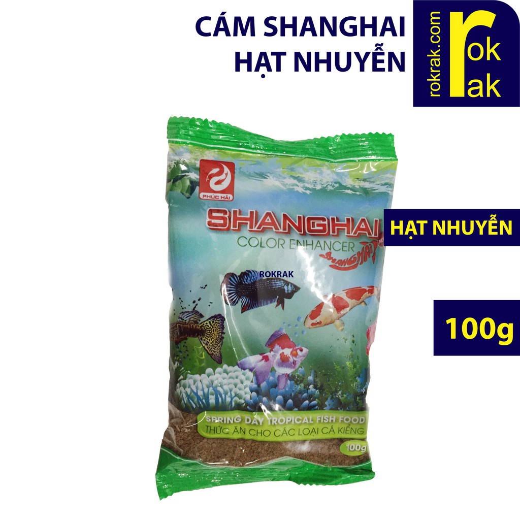 Cám cá Shanghai hạt nhuyễn 100g cho cá nhỏ