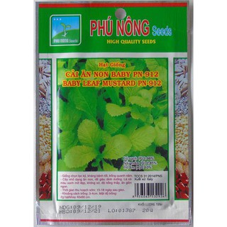 Hạt giống cải non Baby PN-912 Phú Nông 20g - CNBB-PN912