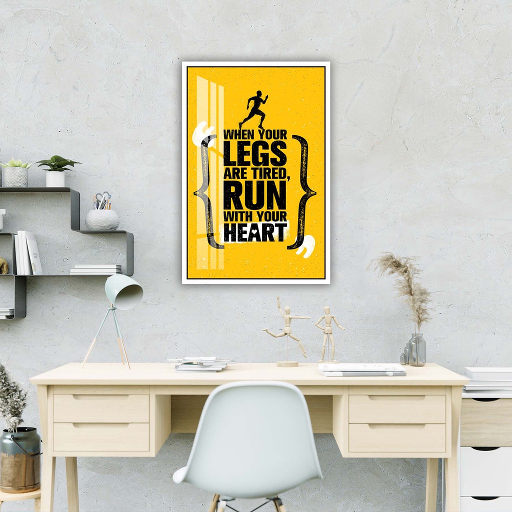 Tranh canvas treo tường tạo động lực tiếng anh trang trí văn phòng 2- 30 x 45 cm