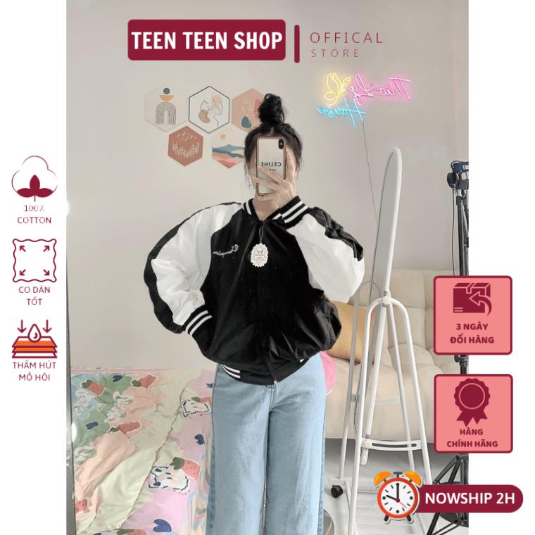 ÁO KHOÁC BOMBER NỮ FORM LỬNG CỰC XỊN CỰC XINH CHẤT DÙ 2 LỚP FORM CHUẨN - CLITUS FASHION
