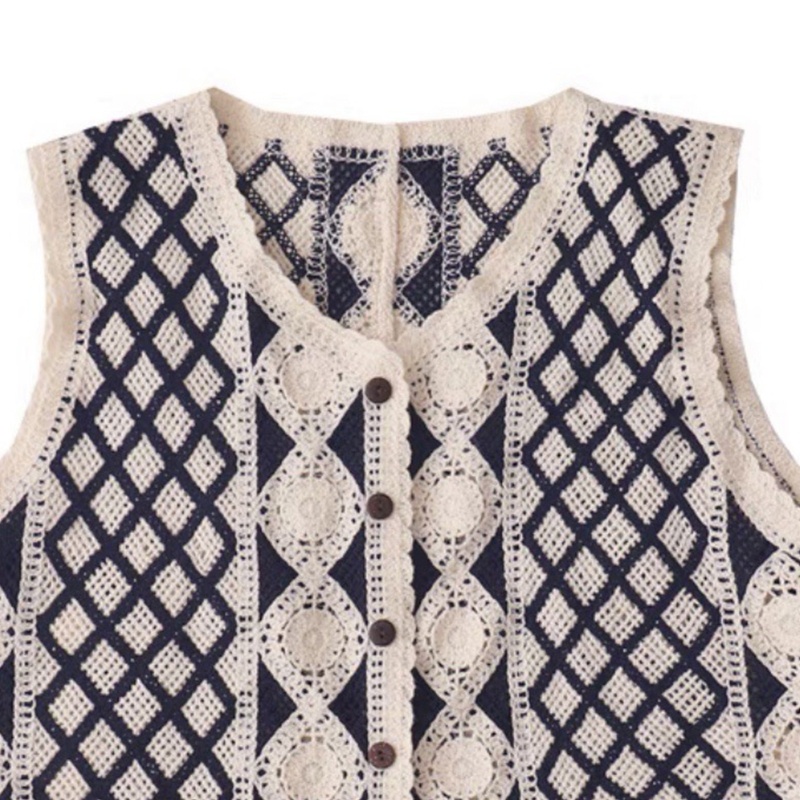 Áo Khoác Cardigan Dệt Kim Sát Nách Đính Kim Cương Giả Hợp Thời Trang Cho Nữ