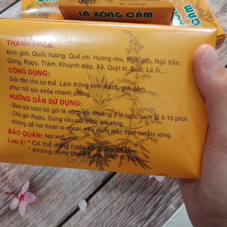 Combo 10 hộp lá xông cảm thuận hiếu