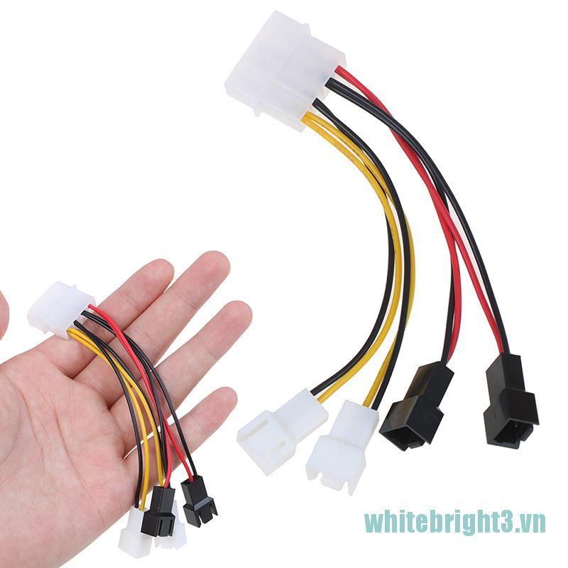 Cáp Chuyển Đổi 4-pin Molex / Ide Sang 3-pin Cpu / Chasis